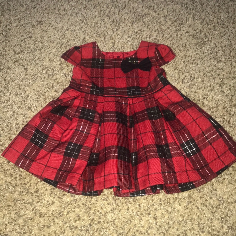 Red plaid party / formal dress